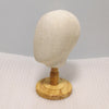 Canvas Tabletop Wig Mannequin Hat Holder Stand Display Manikin Model Low Wood