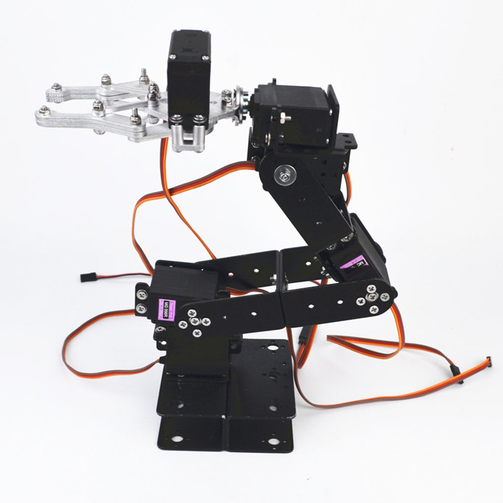 6 DOF Robot Manipulator Metal Mechanical Arm Clamp Kit for Child Robotic Toy