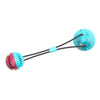 Multifunction Dog Iterative Tug Toy Rubber Suction Cup Toy Ball Color Random