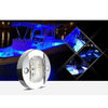 Boat LED Rail Light E011053-BU  Blue Pin 12V Brushed Nickle Bezel