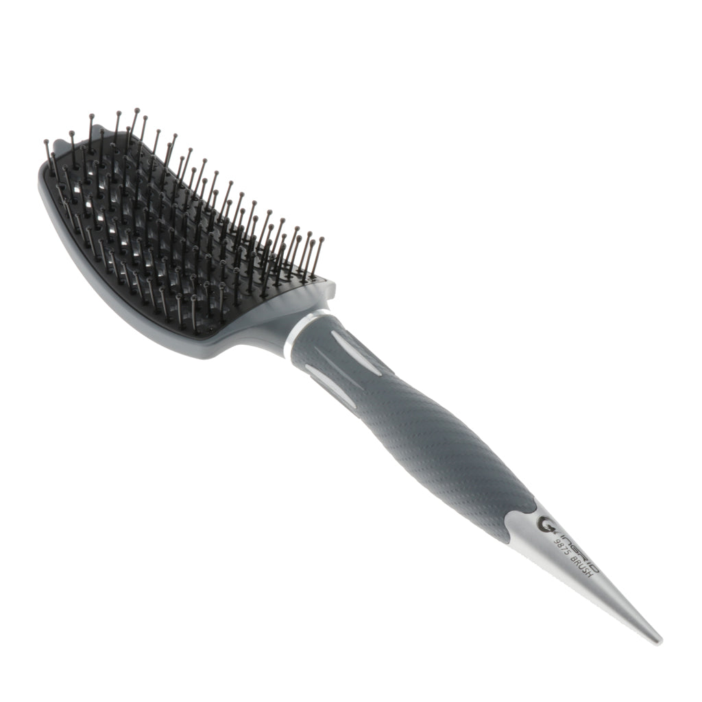 Vented Curved Cushioned Paddle Brush for Detangling Blow Drying Massage 05