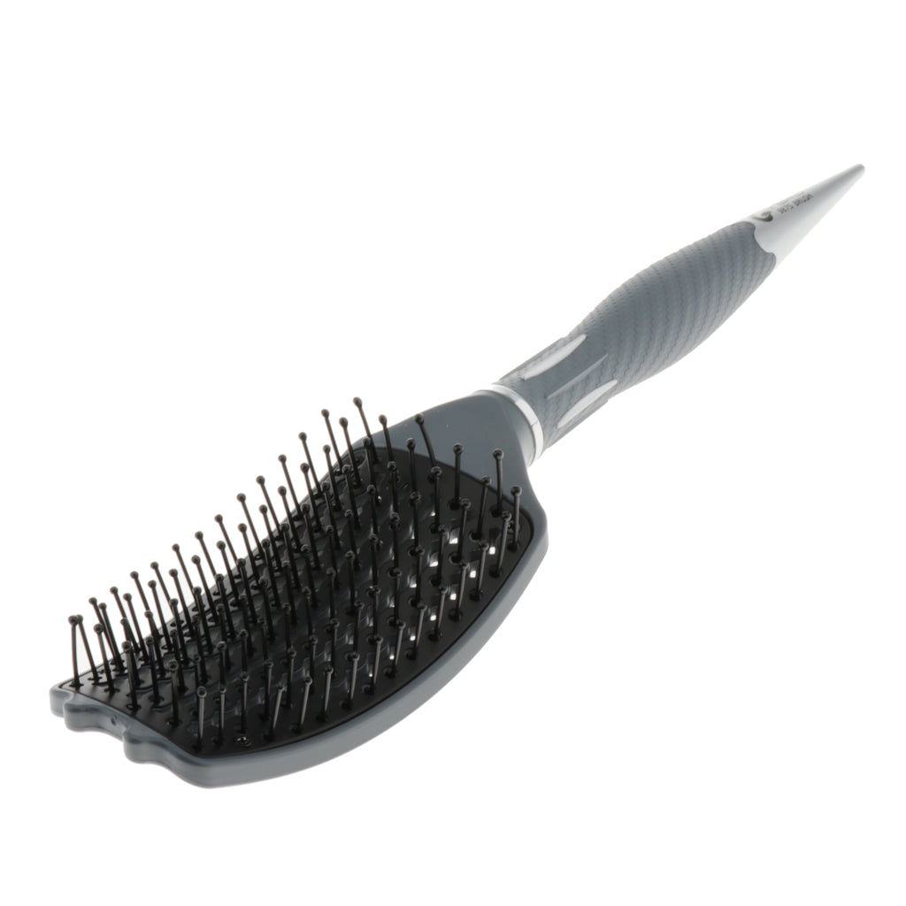 Vented Curved Cushioned Paddle Brush for Detangling Blow Drying Massage 05