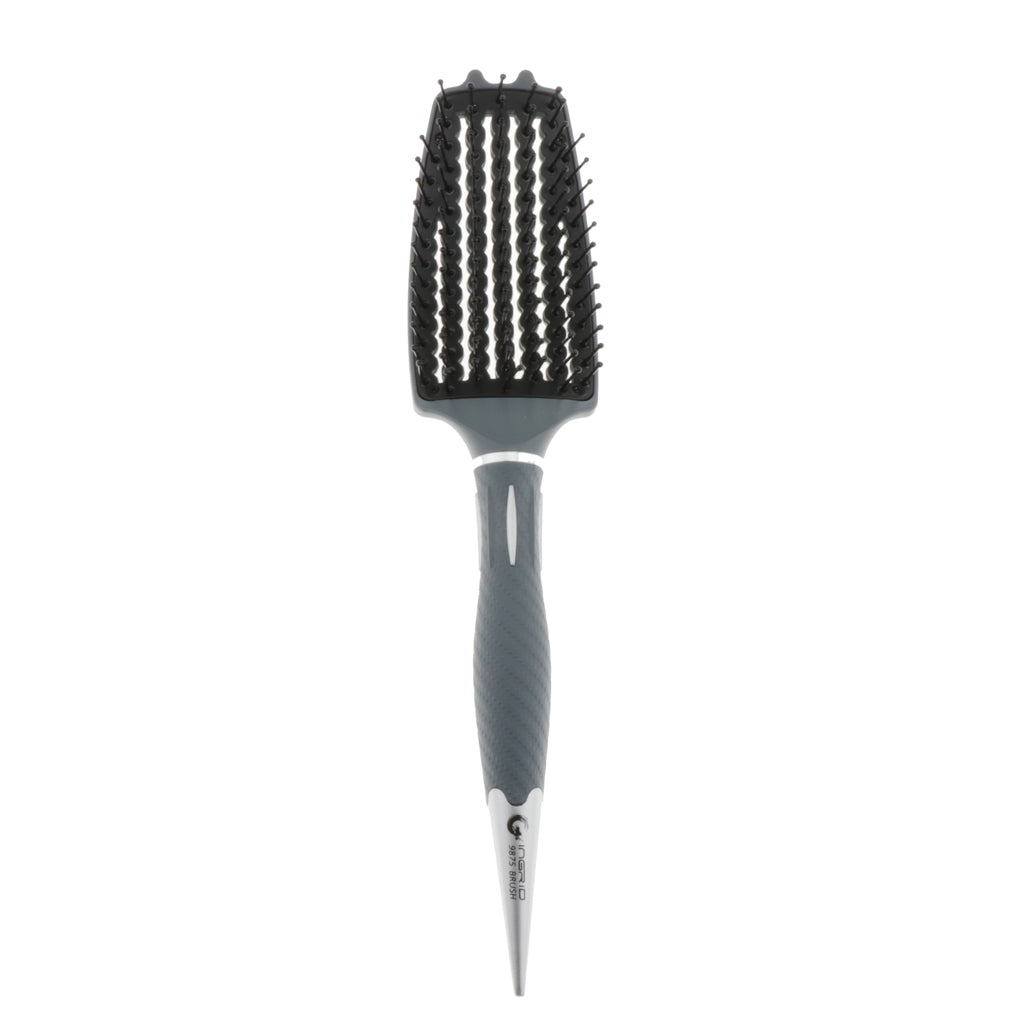 Vented Curved Cushioned Paddle Brush for Detangling Blow Drying Massage 05