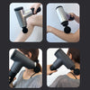 4 Head/Speed Massage Gun Deep Tissue Massager Muscle Relaxing Machine Black