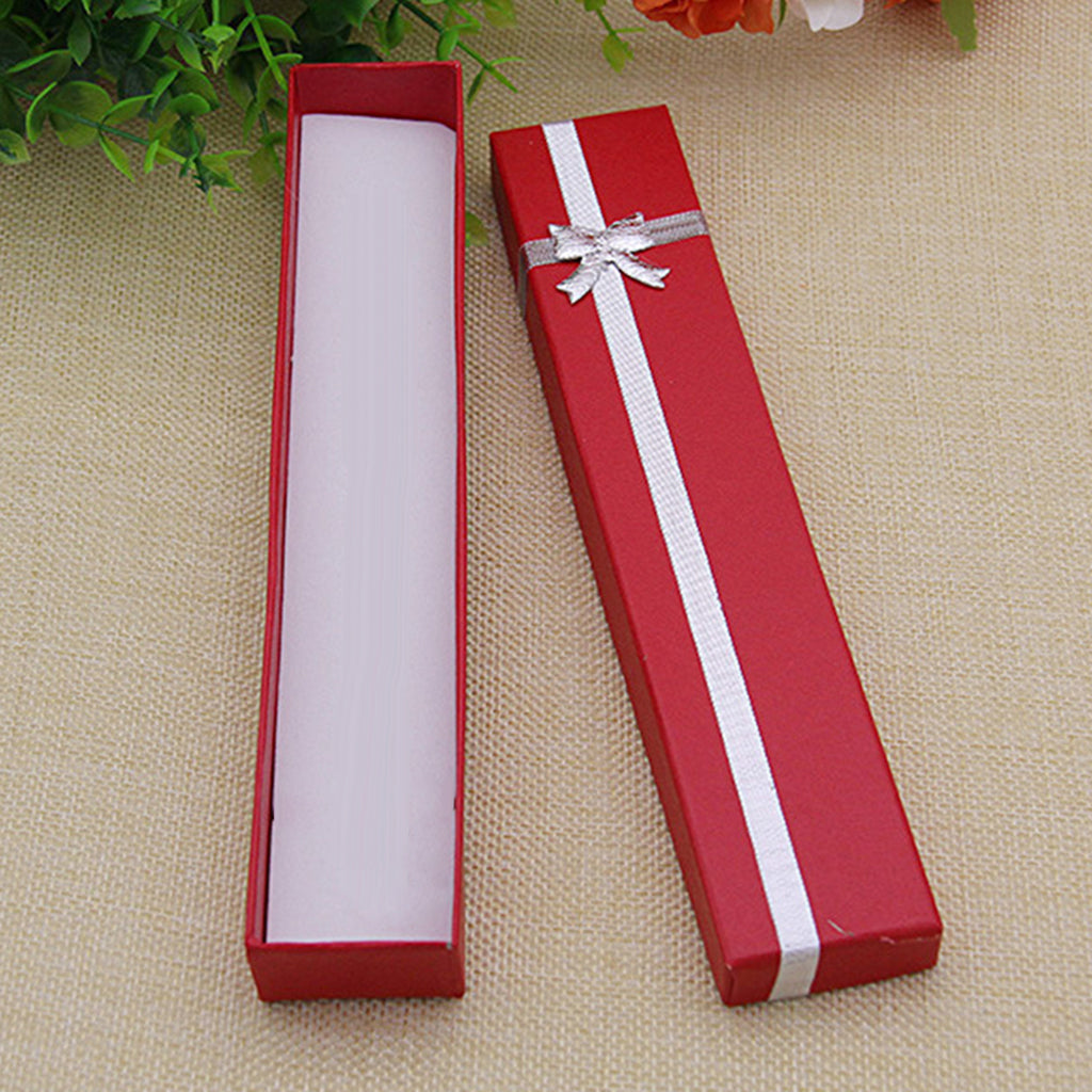 12x Bow Jewelry Box Ring Necklace Paper Box Gift Box Organizer Box Red