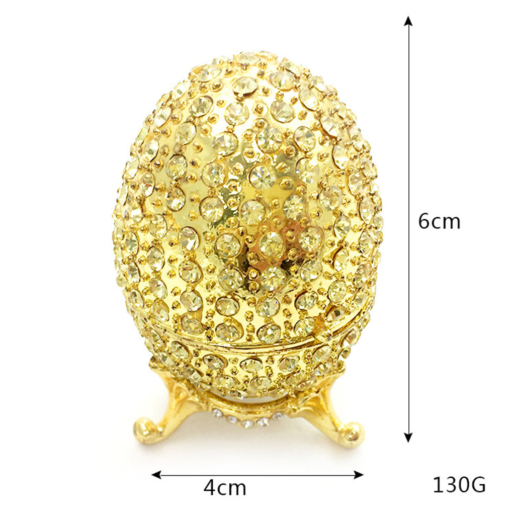 Enamel Egg Jewelry Trinket Box Storage Organizer Wedding Favor Home Decor