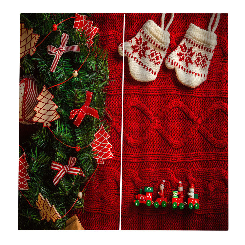 Christmas Theme Window Curtain-140x100cm Style01