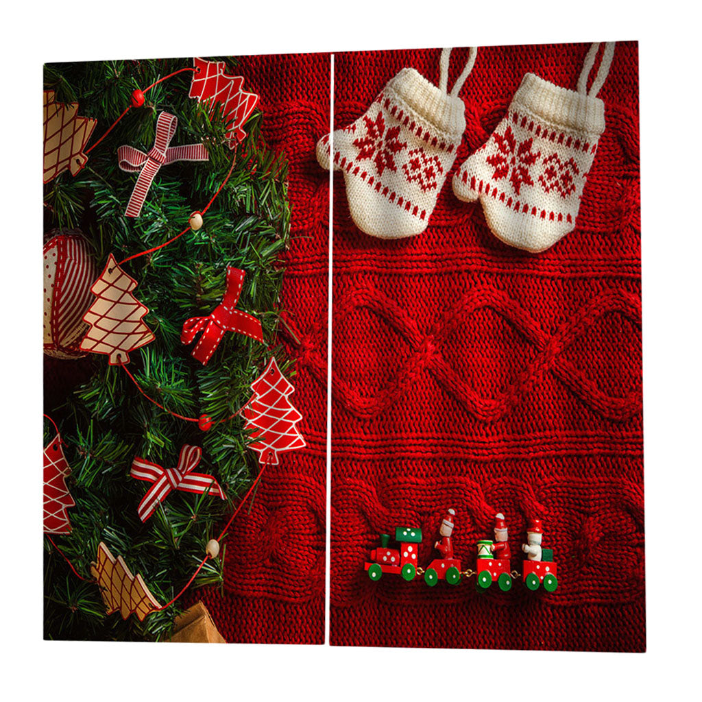 Christmas Theme Window Curtain-140x100cm Style01