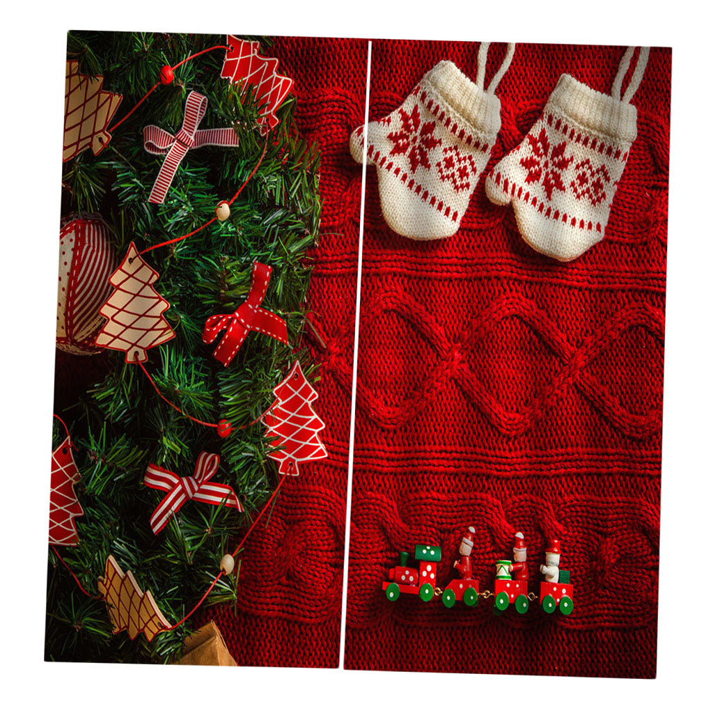 Christmas Theme Window Curtain-140x100cm Style01