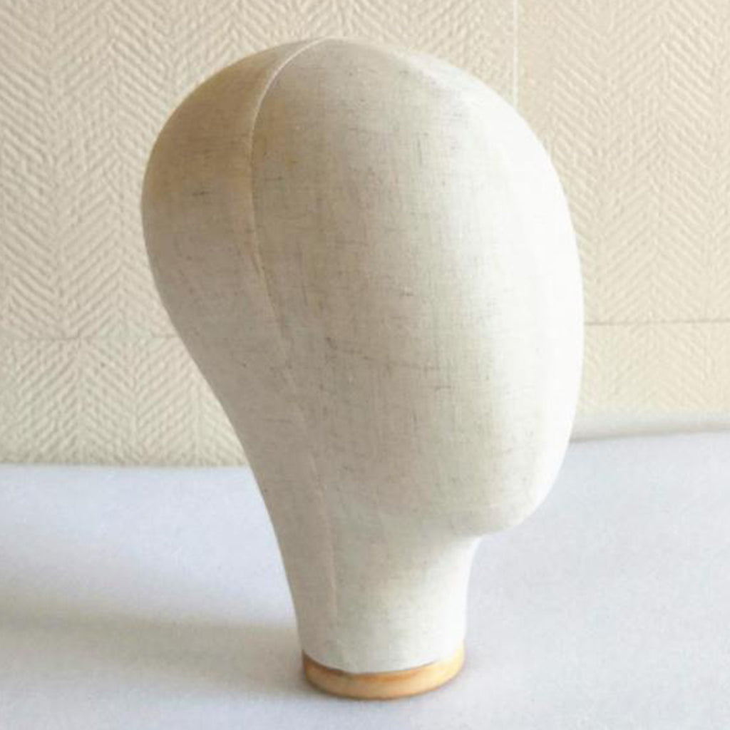 Tabletop Canvas Wig Making Mannequin Hat Holder Stand Display Manikin Model 03