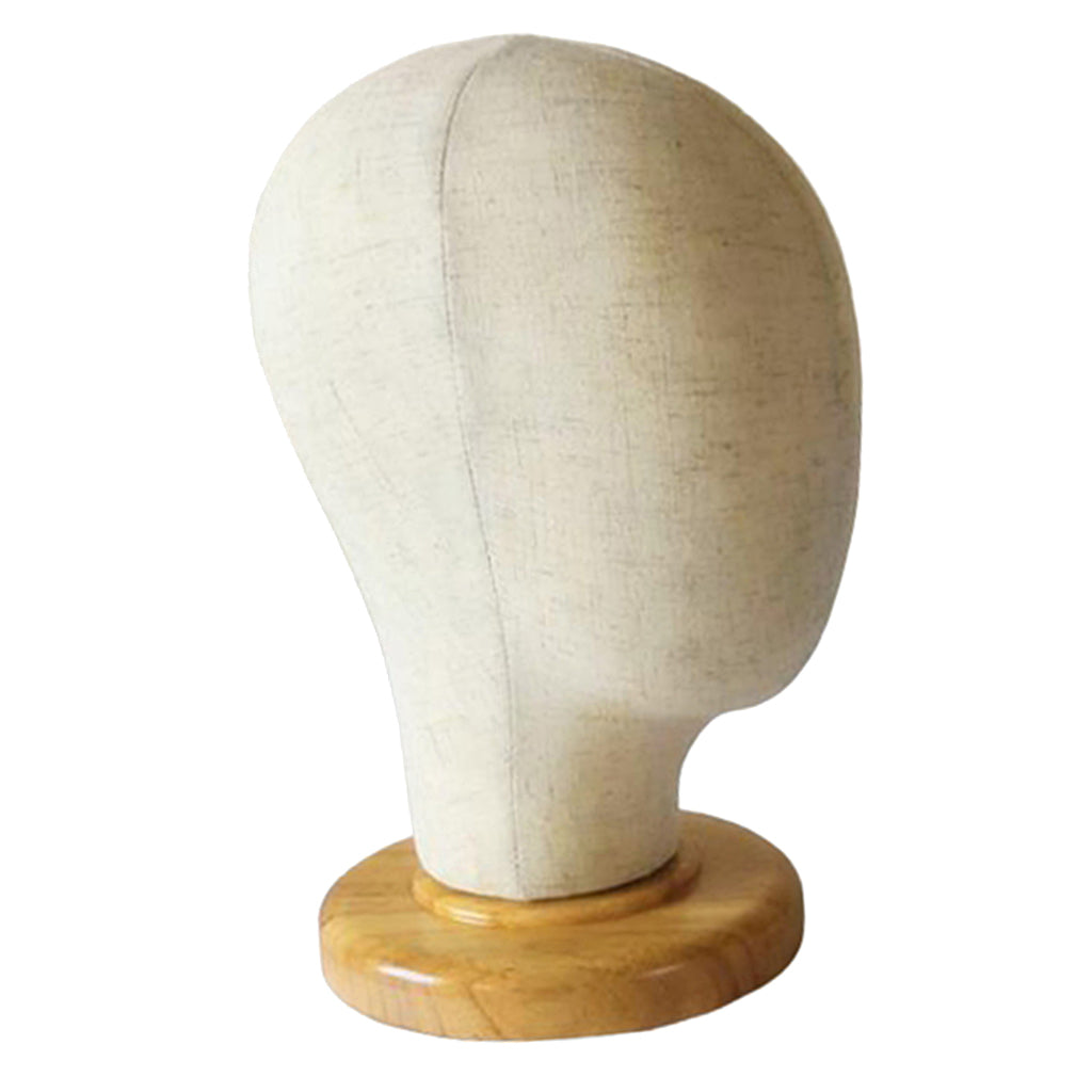 Tabletop Canvas Wig Making Mannequin Hat Holder Stand Display Manikin Model 02