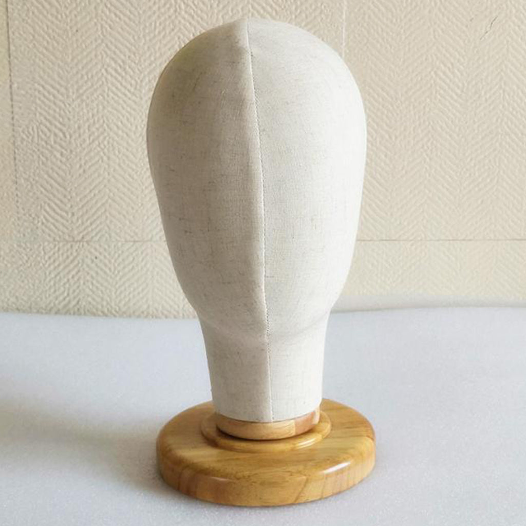 Tabletop Canvas Wig Making Mannequin Hat Holder Stand Display Manikin Model 01