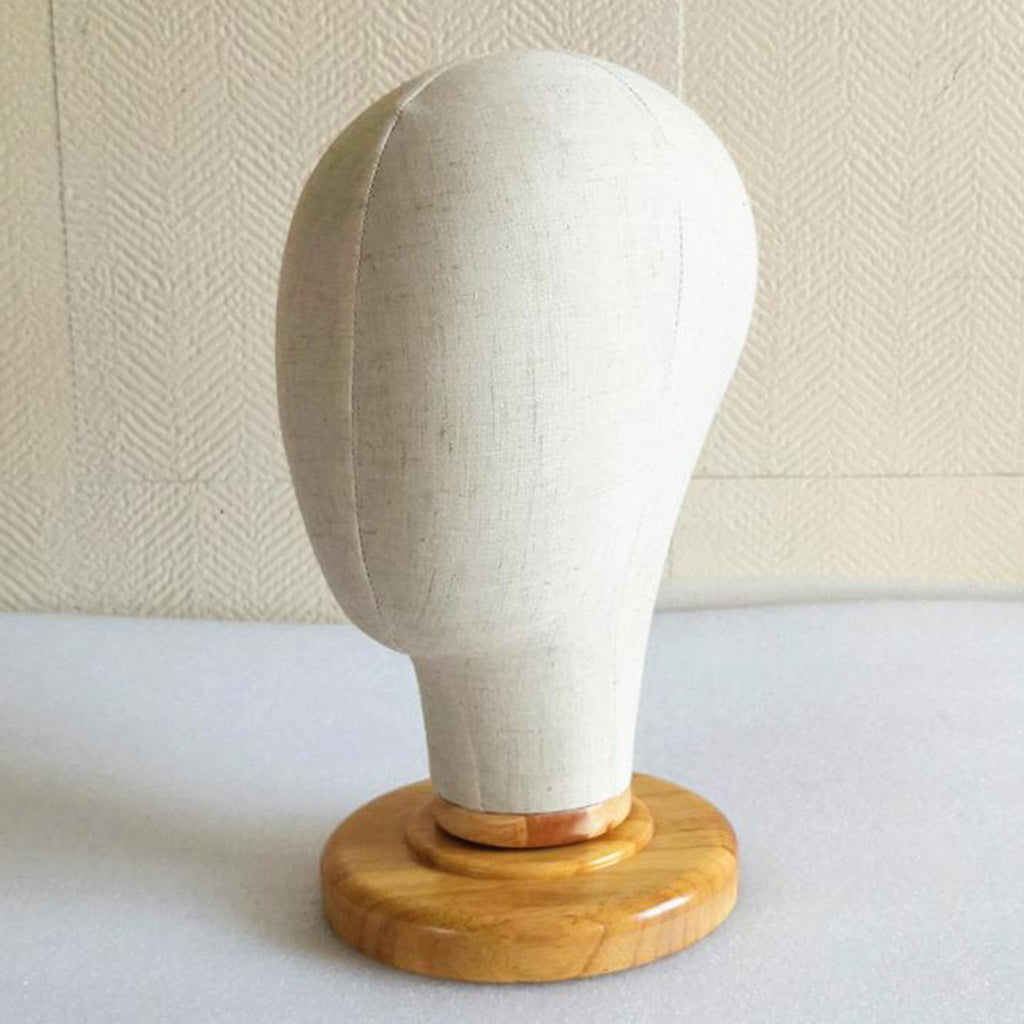 Tabletop Canvas Wig Making Mannequin Hat Holder Stand Display Manikin Model 01