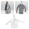 1/6 Men Hooddie Set Clothing for Phicen Figures Toy Accessories Parts white