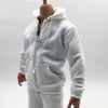 1/6 Men Hooddie Set Clothing for Phicen Figures Toy Accessories Parts white