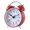 Mute Double Bells Table Alarm Clock Student Bedside Clock Lazy Clock Red