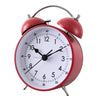 Mute Double Bells Table Alarm Clock Student Bedside Clock Lazy Clock Red