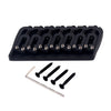 7 String Fixed Hard Tail Guitar Bridge Tailpiece for Electric Guitar Black