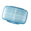 Large 8 Slot Portable Medicine Case Storage Pill Holder Box Waterproof Blue