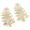 2pcs Curtain Tieback Hooks Leaf-Shaped Drapery Holder Wall Hanger Golden