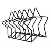 Metal Wire Desktop Storage Book Rack Magazine Newspaper Holder 5 Star