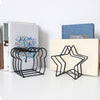 Metal Wire Desktop Storage Book Rack Magazine Newspaper Holder 5 Star