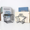 Metal Wire Desktop Storage Book Rack Magazine Newspaper Holder 5 Star