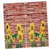 2Pcs/Panels Creative Sunflower Image Digital Printing Window Curtain Drapes