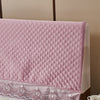 Stretchable Bed Headboard Slipcover Bedhead Dustproof Cover Protector 120cm Pink