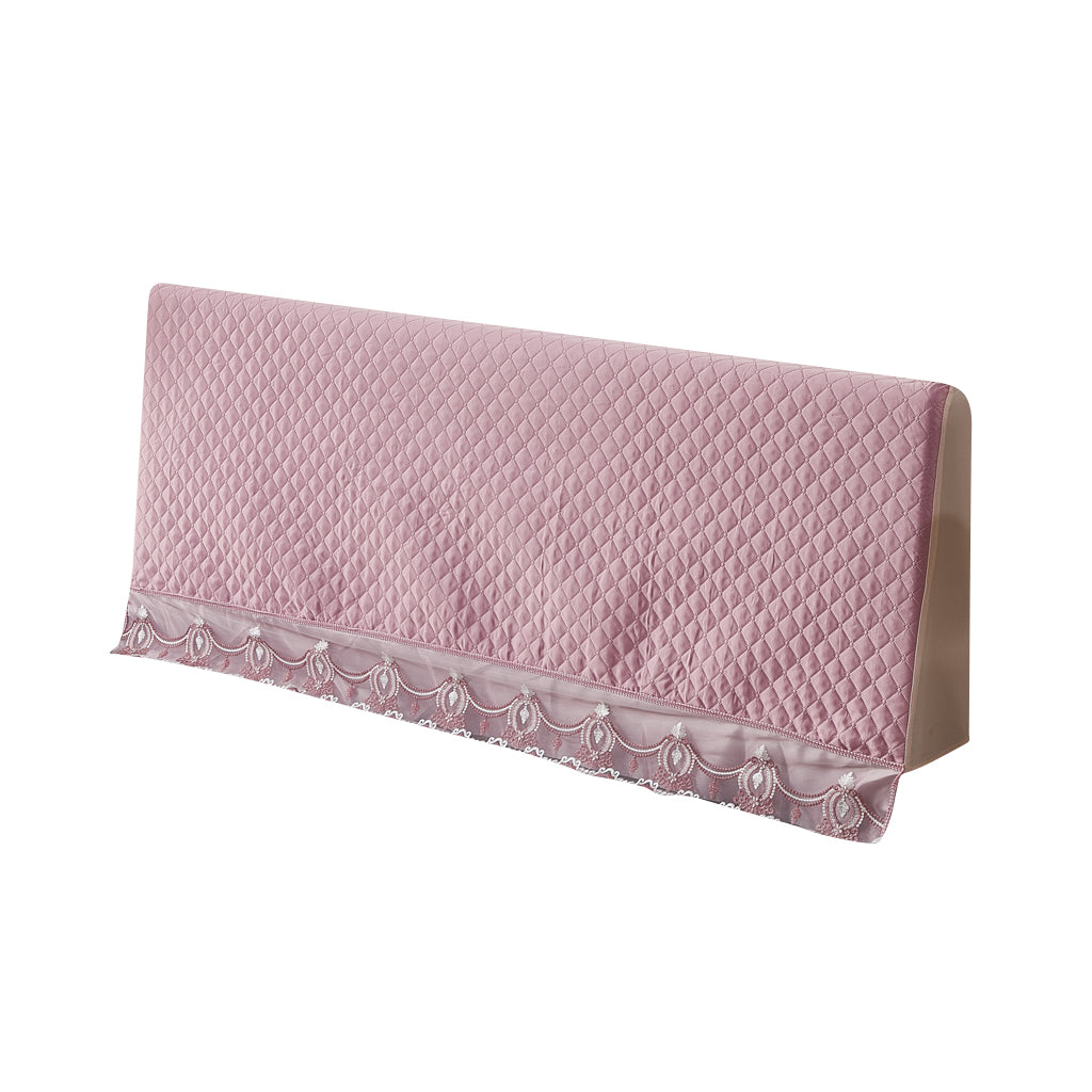 Stretchable Bed Headboard Slipcover Bedhead Dustproof Cover Protector 120cm Pink