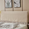 Stretchable Bed Headboard Slipcover Bedhead Dustproof Cover Protector 120cm Champagne