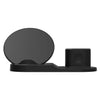 3 in1 10W Wireless Fast Charging Dock Cradle for iPhone / Apple Watch Black