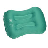 Inflatable Pillow Travel Air Cushion Travel Head Rest Support Green