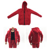 1/6 Men Hooddie Set Clothing for Phicen Figures Toy Accessories Parts red