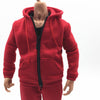 1/6 Men Hooddie Set Clothing for Phicen Figures Toy Accessories Parts red