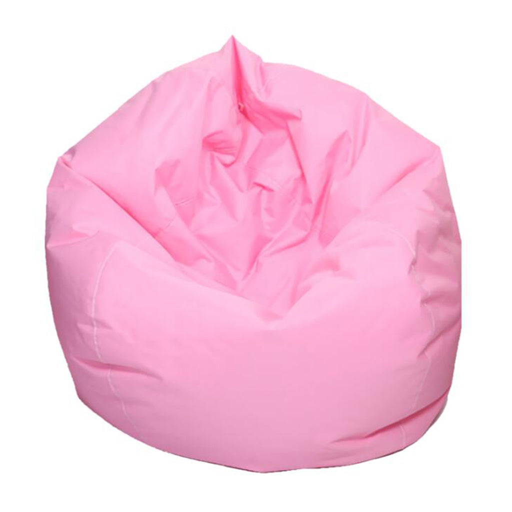 Waterproof Bean Bag Cover without Filling Stuffed Animal Holder Pink