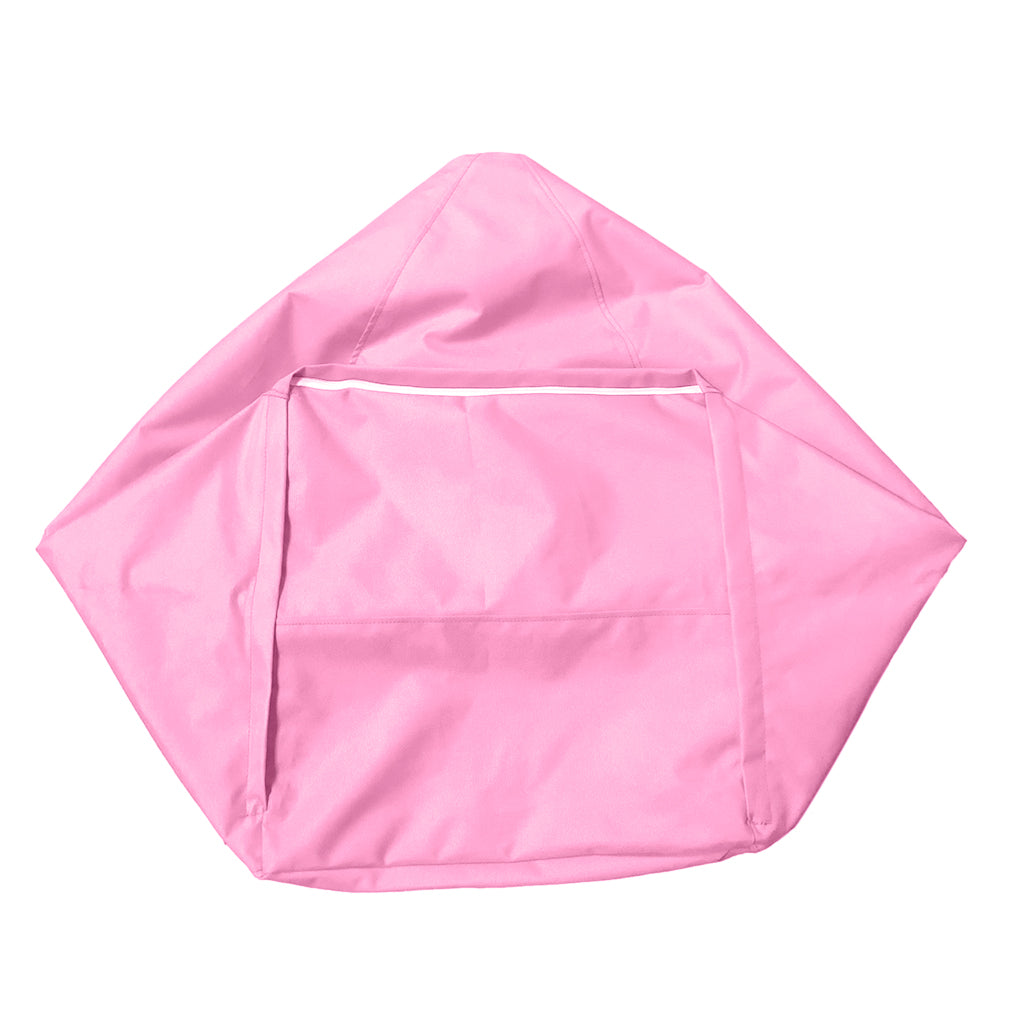 Waterproof Bean Bag Cover without Filling Stuffed Animal Holder Pink