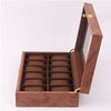 Watch Box Wooden Display Case Organizer 12 Slot Rosewood Grain