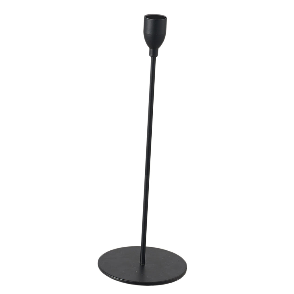 Black Metal Candle Holders for Taper Candles Decorative Candlestick Holder L