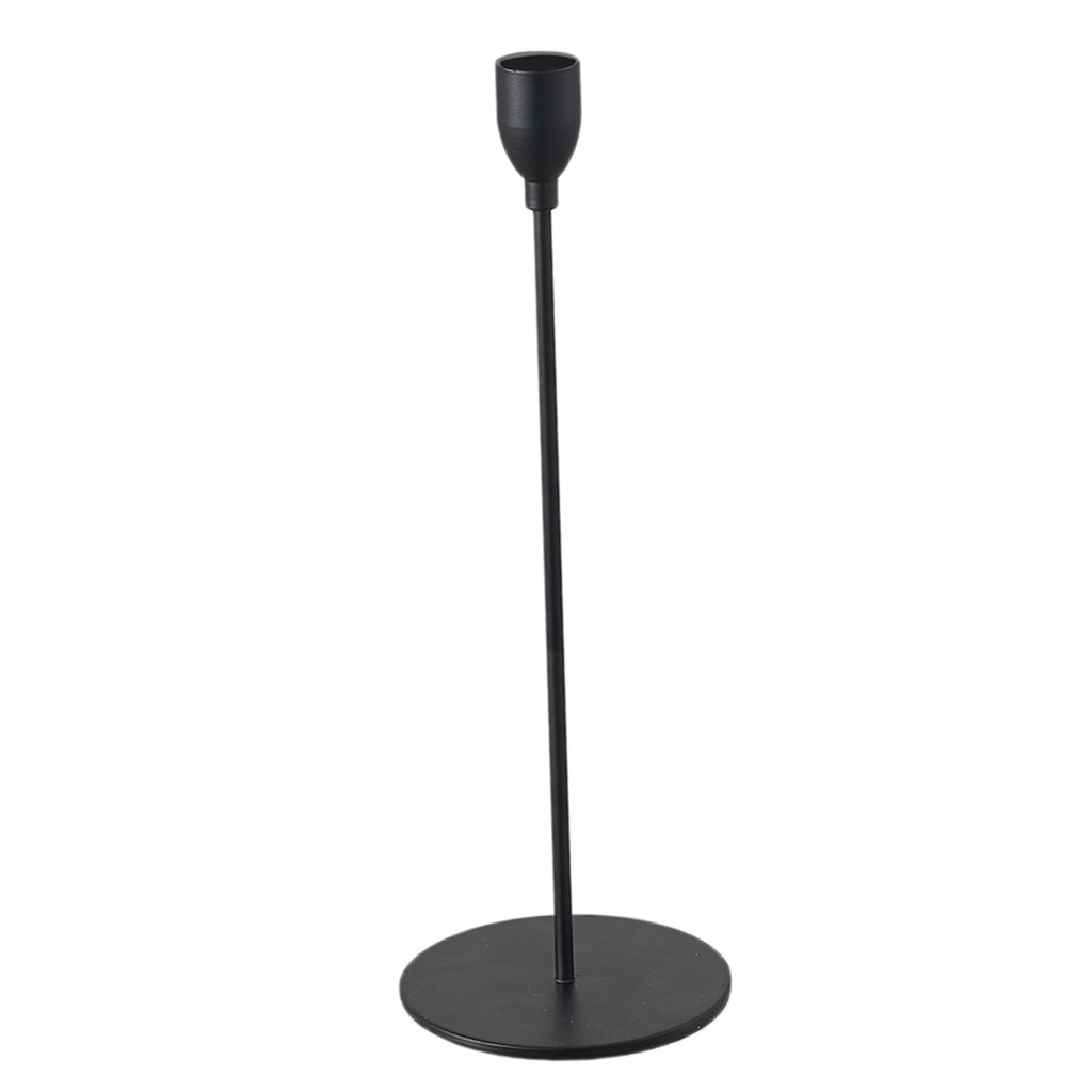 Black Metal Candle Holders for Taper Candles Decorative Candlestick Holder L