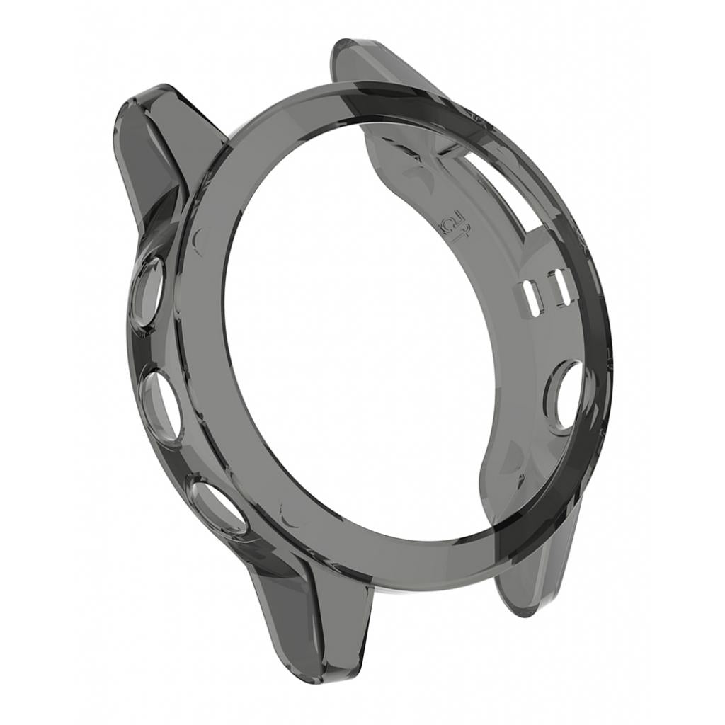 1 Piece Case Protective Cover for Garmin Watch Transparent Black