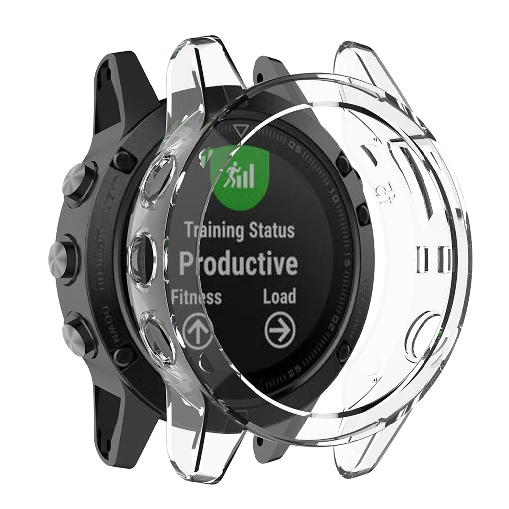 1 Piece Case Protective Cover for Garmin Watch Transparent White