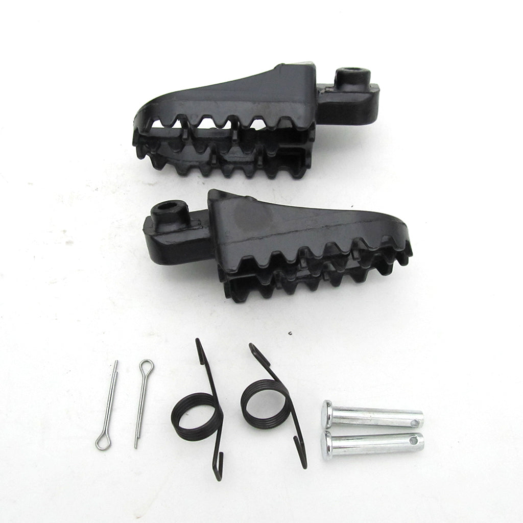 2 Aluminium Foot Pegs for Yamaha TW200 PW50 PW80 TTR90 TTR90E pit dirt bike