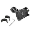 Motorcycle Handlebar Phone Holder GPS Mount+USB Charger Aluminum Alloy Black