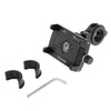 Motorcycle Handlebar Phone Holder GPS Mount+USB Charger Aluminum Alloy Black