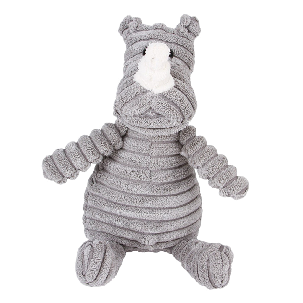 Animal Shape Corduroy Pet Toy Dog Puppy Chewing Biting Toy Ramhorn