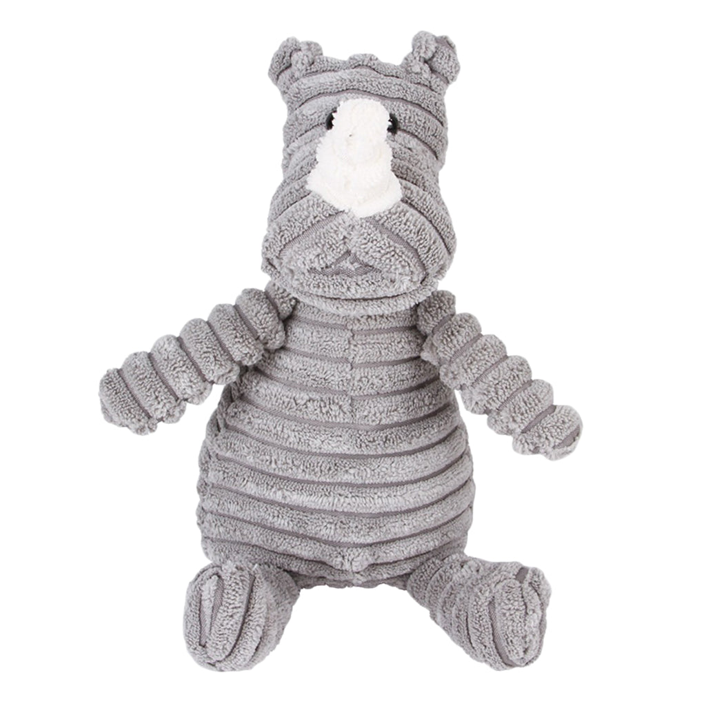 Animal Shape Corduroy Pet Toy Dog Puppy Chewing Biting Toy Ramhorn