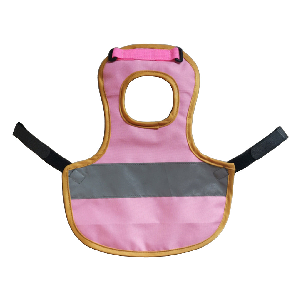 Pet Reflective Vest Chicken Poultry Hen Saddle For Poultry Chicken Rose Red