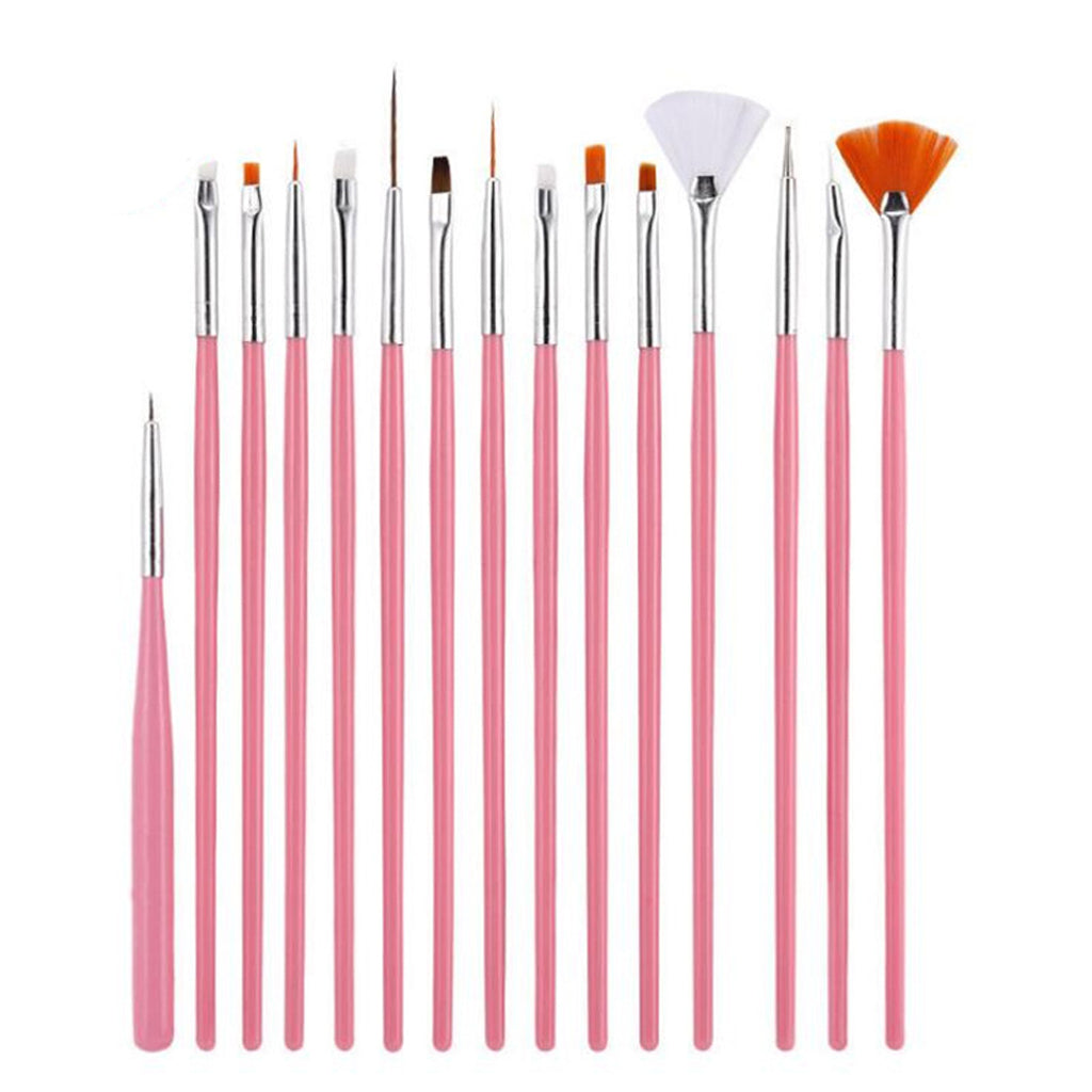 Nail Art Tool Kit Painting Brushes Dotting Pen Rhinestones Striping Tape Set