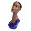 Female Mannequin Manikin Head Model Wig Jewelry Glasses Display Stand Blue